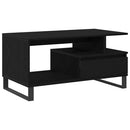 Sofabord Sort eg 90 x 49 x 45 cm Konstrueret træ
