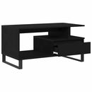 Sofabord Sort eg 90 x 49 x 45 cm Konstrueret træ