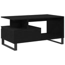 Sofabord Sort eg 90 x 49 x 45 cm Konstrueret træ