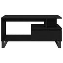 Sofabord Sort eg 90 x 49 x 45 cm Konstrueret træ