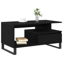 Sofabord Sort eg 90 x 49 x 45 cm Konstrueret træ