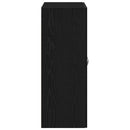 Væghængt skab Sort eg 69,5 x 34 x 180 cm Konstrueret træ
