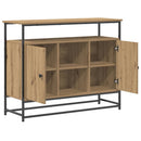 Sideboard Artisan Egetræ 100 x 35 x 80 cm Konstrueret træ