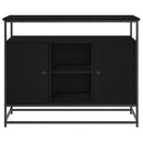 Sideboard Sort eg 100 x 35 x 80 cm Konstrueret træ