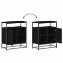 Sideboard Sort eg 69 x 35 x 80 cm Konstrueret træ