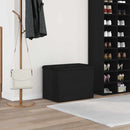 Opbevaringsbænk Sort eg 62 x 42 x 45 cm Konstrueret træ