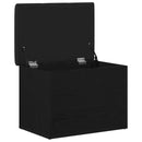 Opbevaringsbænk Sort eg 62 x 42 x 45 cm Konstrueret træ