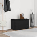 Opbevaringsbænk Sort eg 82 x 42 x 45 cm Konstrueret træ