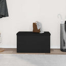 Opbevaringsbænk Sort eg 82 x 42 x 45 cm Konstrueret træ
