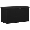 Opbevaringsbænk Sort eg 82 x 42 x 45 cm Konstrueret træ