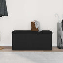Opbevaringsbænk Sort eg 102 x 42 x 45 cm Konstrueret træ