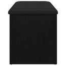 Opbevaringsbænk Sort eg 102 x 42 x 45 cm Konstrueret træ