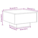 Sofabord Sort eg 55 x 55 x 31 cm