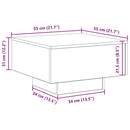 Sofabord Gammelt træ 55 x 55 x 31 cm Konstrueret træ