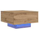 Sofabord Artisan Egetræ 55 x 55 x 31 cm Konstrueret træ