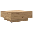 Sofabord Artisan Egetræ 80 x 80 x 31 cm Konstrueret træ
