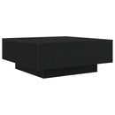 Sofabord Sort eg 80 x 80 x 31 cm Konstrueret træ