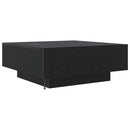 Sofabord Sort eg 80 x 80 x 31 cm Konstrueret træ