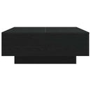 Sofabord Sort eg 80 x 80 x 31 cm Konstrueret træ