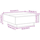 Sofabord Sort eg 80 x 80 x 31 cm Konstrueret træ