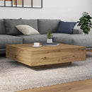 Sofabord Artisan Egetræ 100 x 100 x 31 cm Konstrueret træ