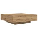 Sofabord Artisan Egetræ 100 x 100 x 31 cm Konstrueret træ