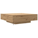 Sofabord Artisan Egetræ 100 x 100 x 31 cm Konstrueret træ