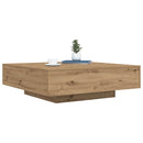 Sofabord Artisan Egetræ 100 x 100 x 31 cm Konstrueret træ