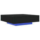 Sofabord Sort eg 100 x 100 x 31 cm Konstrueret træ