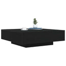 Sofabord Sort eg 100 x 100 x 31 cm Konstrueret træ