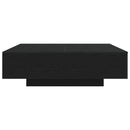 Sofabord Sort eg 100 x 100 x 31 cm Konstrueret træ