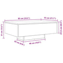 Sofabord Gammelt træ 85 x 55 x 31 cm Konstrueret træ