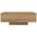 Sofabord Artisan Egetræ 85 x 55 x 31 cm Konstrueret træ