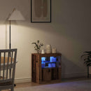 LED Sideboard Brun 60,5 x 37 x 67 cm Konstrueret træ