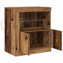 LED Sideboard Brun 60,5 x 37 x 67 cm Konstrueret træ