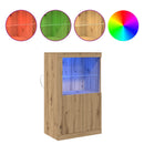 LED Sideboard 60,5 x 37 x 100 cm Konstrueret træ Artisan Egetræ