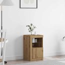 LED Sideboard 41 x 37 x 67 cm Konstrueret træ Artisan Egetræ
