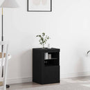 LED Sideboard Sort eg 41 x 37 x 67 cm Konstrueret træ