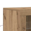 LED Sideboard Brun 41 x 37 x 100 cm Konstrueret træ