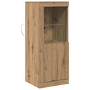 LED Sideboard Brun 41 x 37 x 100 cm Konstrueret træ