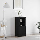 LED Sideboard Sort 41 x 37 x 100 cm Konstrueret træ