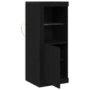 LED Sideboard Sort 41 x 37 x 100 cm Konstrueret træ