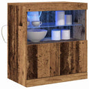 LED Sideboard Brun 60,5 x 37 x 67 cm Konstrueret træ