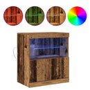 LED Sideboard Brun 60,5 x 37 x 67 cm Konstrueret træ