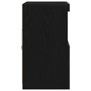 LED Sideboard Sort 60,5 x 37 x 67 cm Konstrueret træ