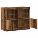 LED Sideboard Brun 81 x 37 x 66,5 cm Konstrueret træ