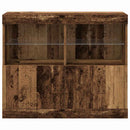 LED Sideboard Brun 81 x 37 x 66,5 cm Konstrueret træ