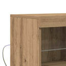 LED Sideboard Brun 81 x 37 x 66,5 cm Konstrueret træ