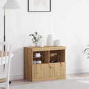 LED Sideboard Brun 81 x 37 x 66,5 cm Konstrueret træ