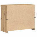 LED Sideboard Brun 81 x 37 x 66,5 cm Konstrueret træ